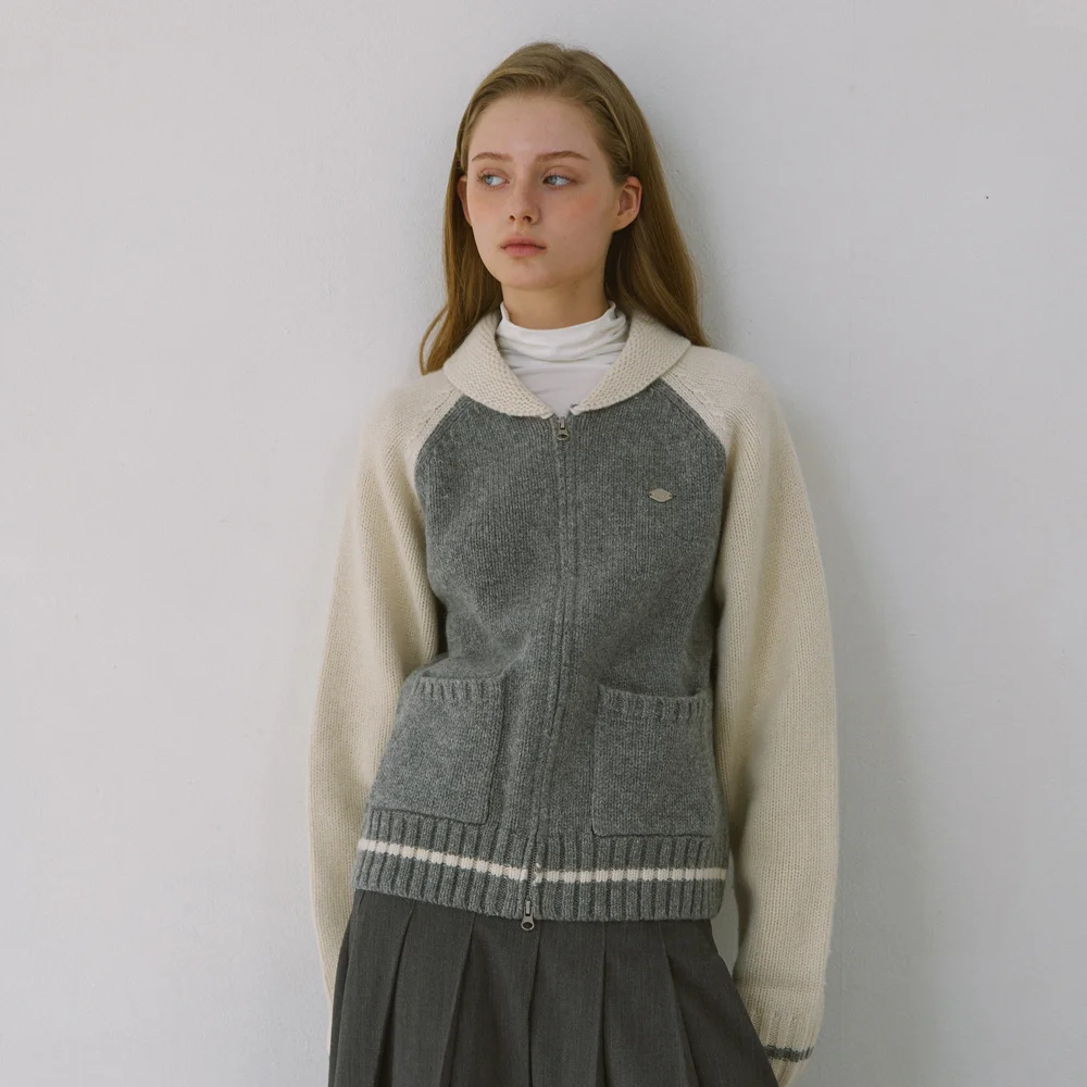 COWICHAN RAGLAN KNIT_GRAY