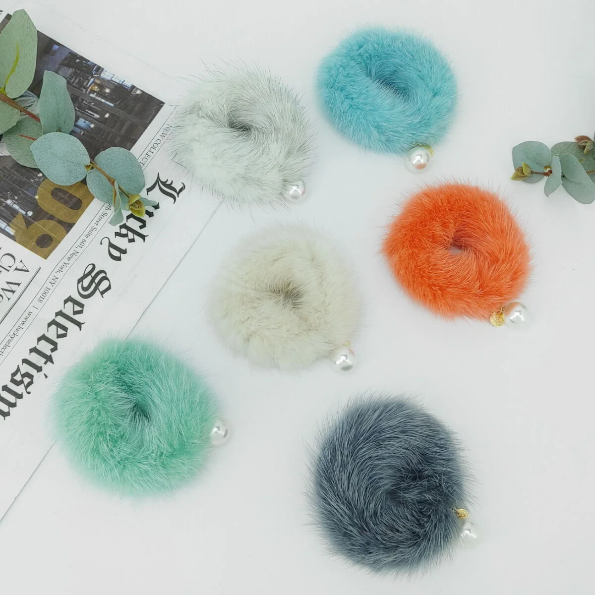Lala 天然 水貂 Hair Scrunchie Shushu B