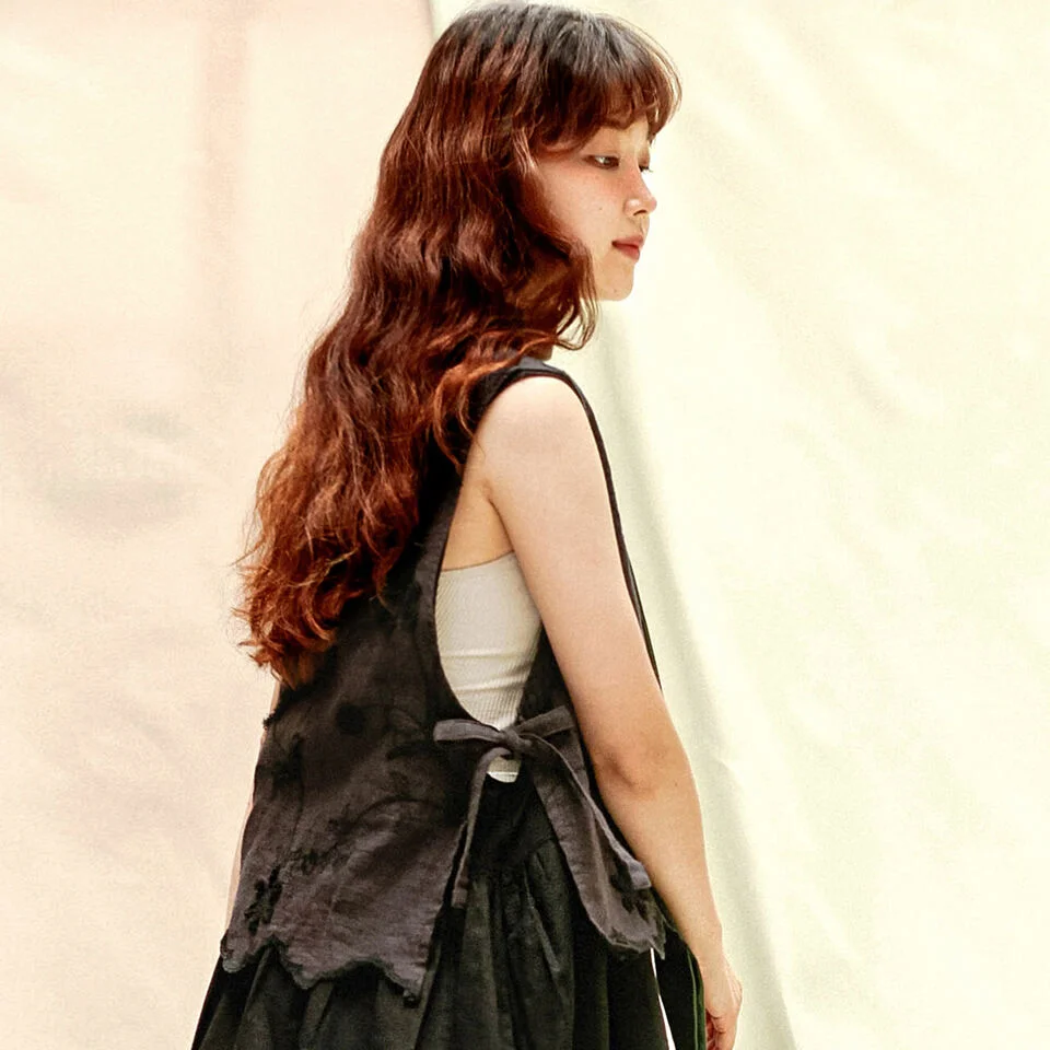 Lace Black Vest
