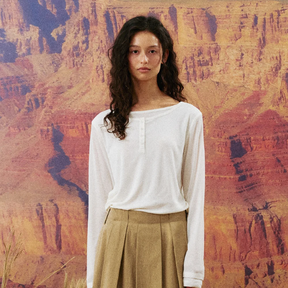 EEZ LAYERED TEE_IVORY