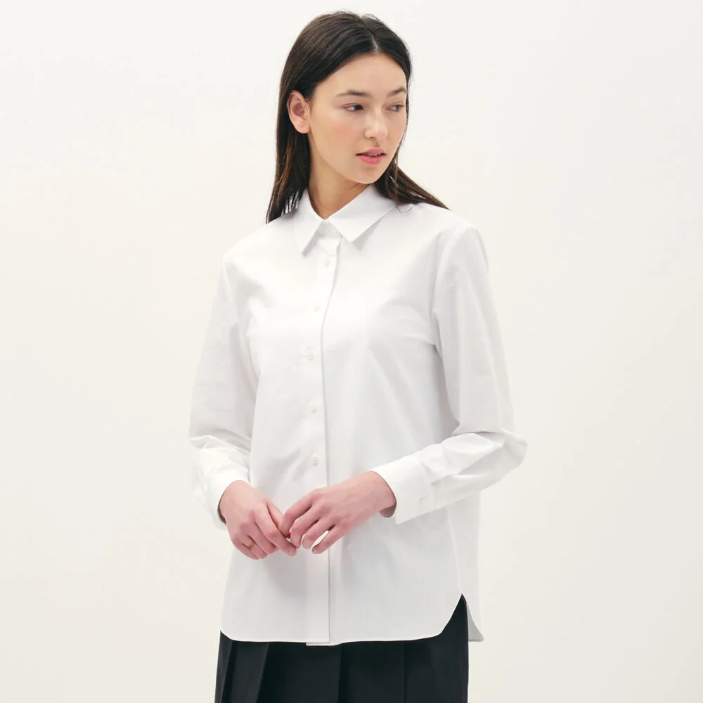 symbol oxford shirt_white