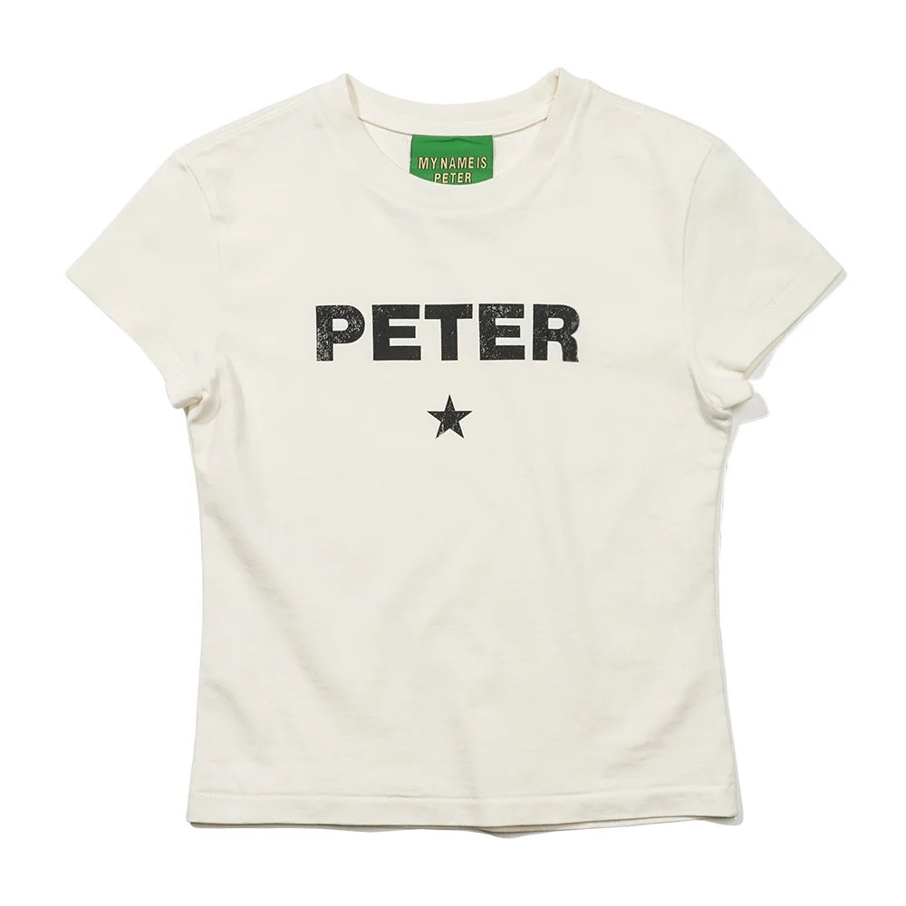 (W) PETER STAR T-SHIRT - WHITE