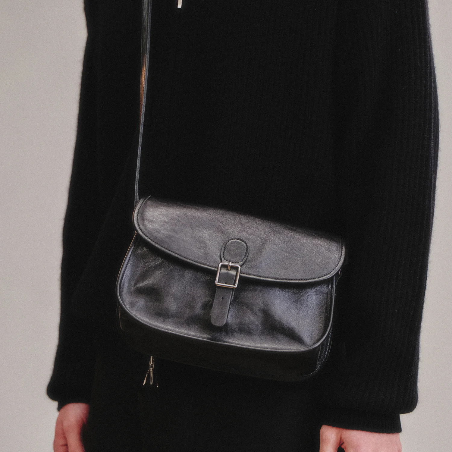 Cartridge Leather Bag_Black