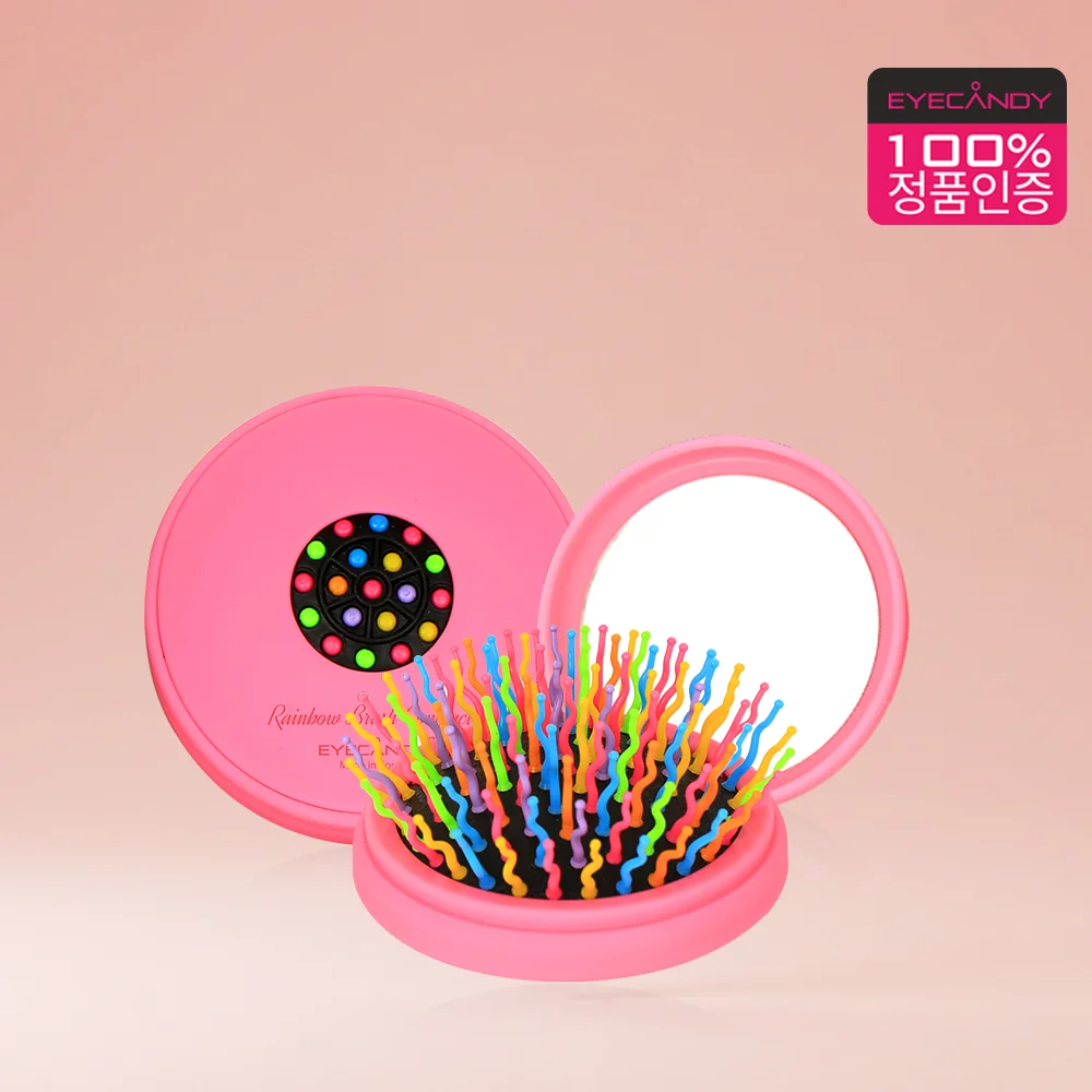Eye Candy 彩虹 蓬鬆 S 筆刷 Compact (粉色)