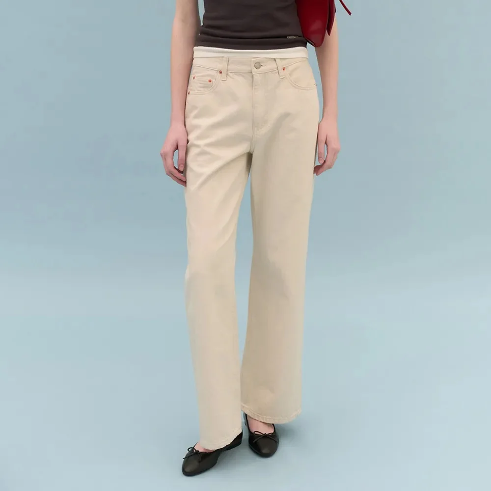 Wide Flared Denim (Natural)