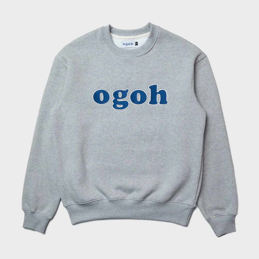 OGOH Signature Logo Sweatshirt Melange Grey