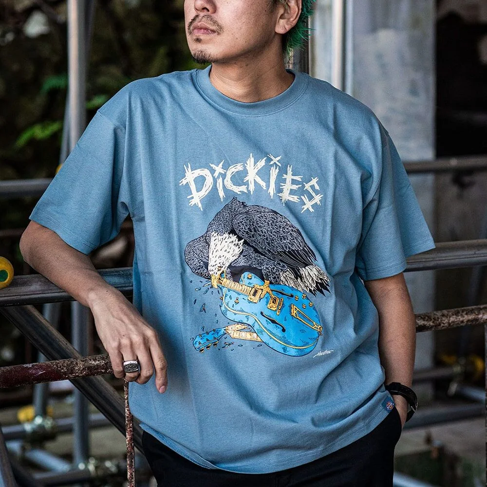 Dickies X Hirotton Eagle T恤 Dusty Blue