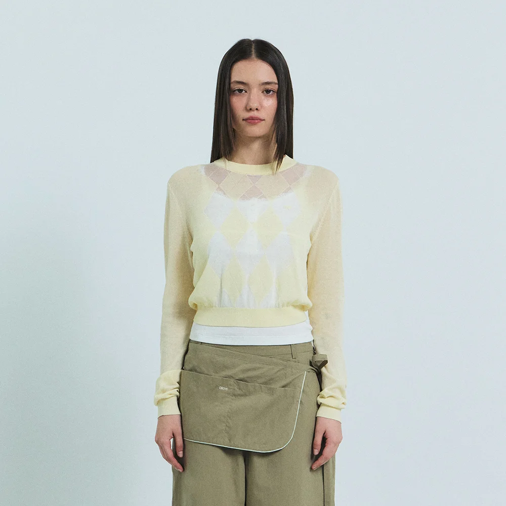 KATIE ARGYLE KNIT (YELLOW)