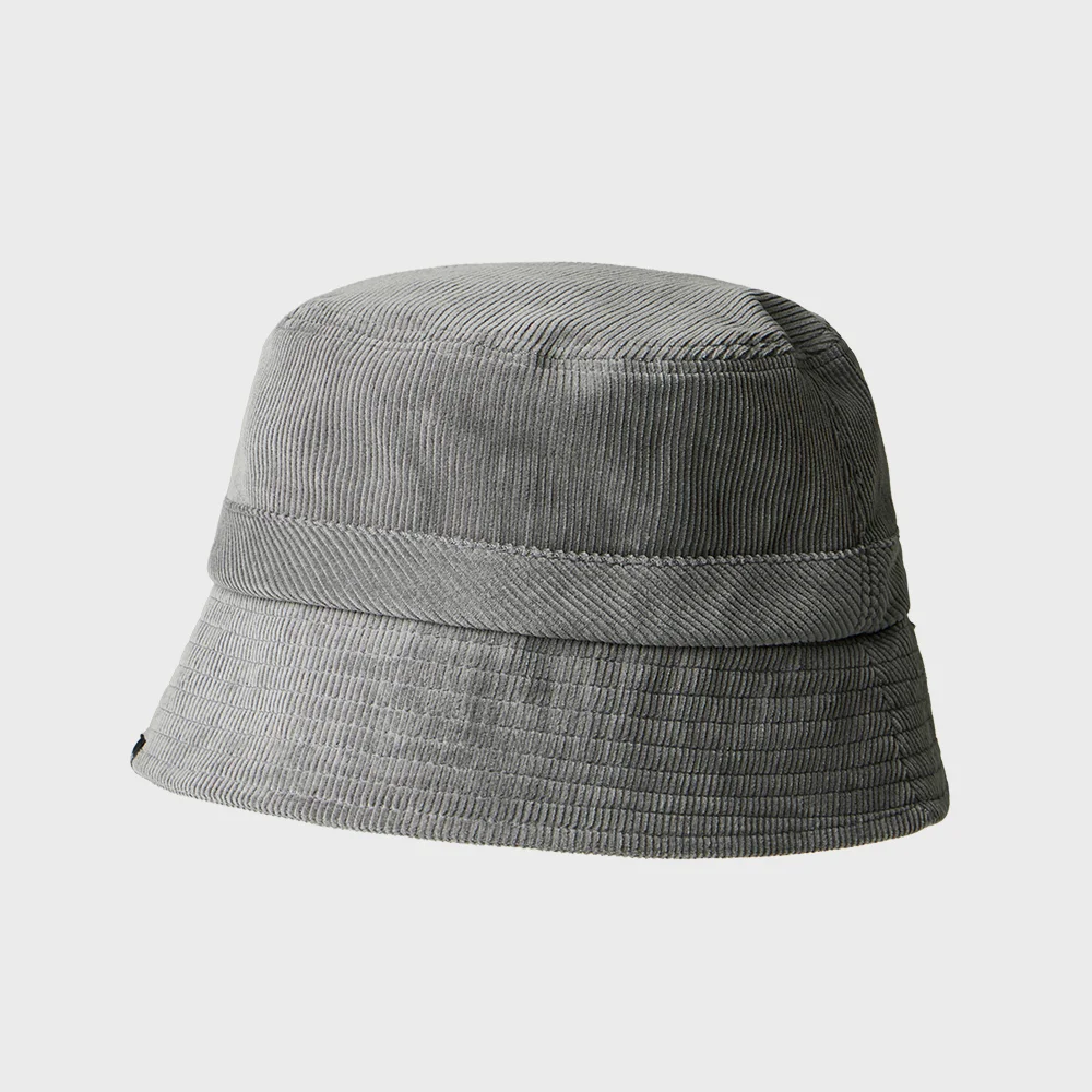 RIDGE CORDUROY BUCKET HAT LIGHT GREY