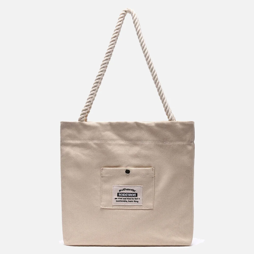 ROPE COTTON ECO BAG (BEIGE)