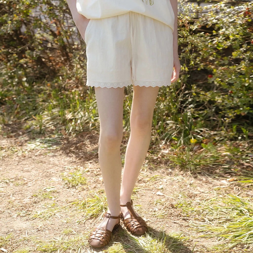 Lace soft shorts _Butter