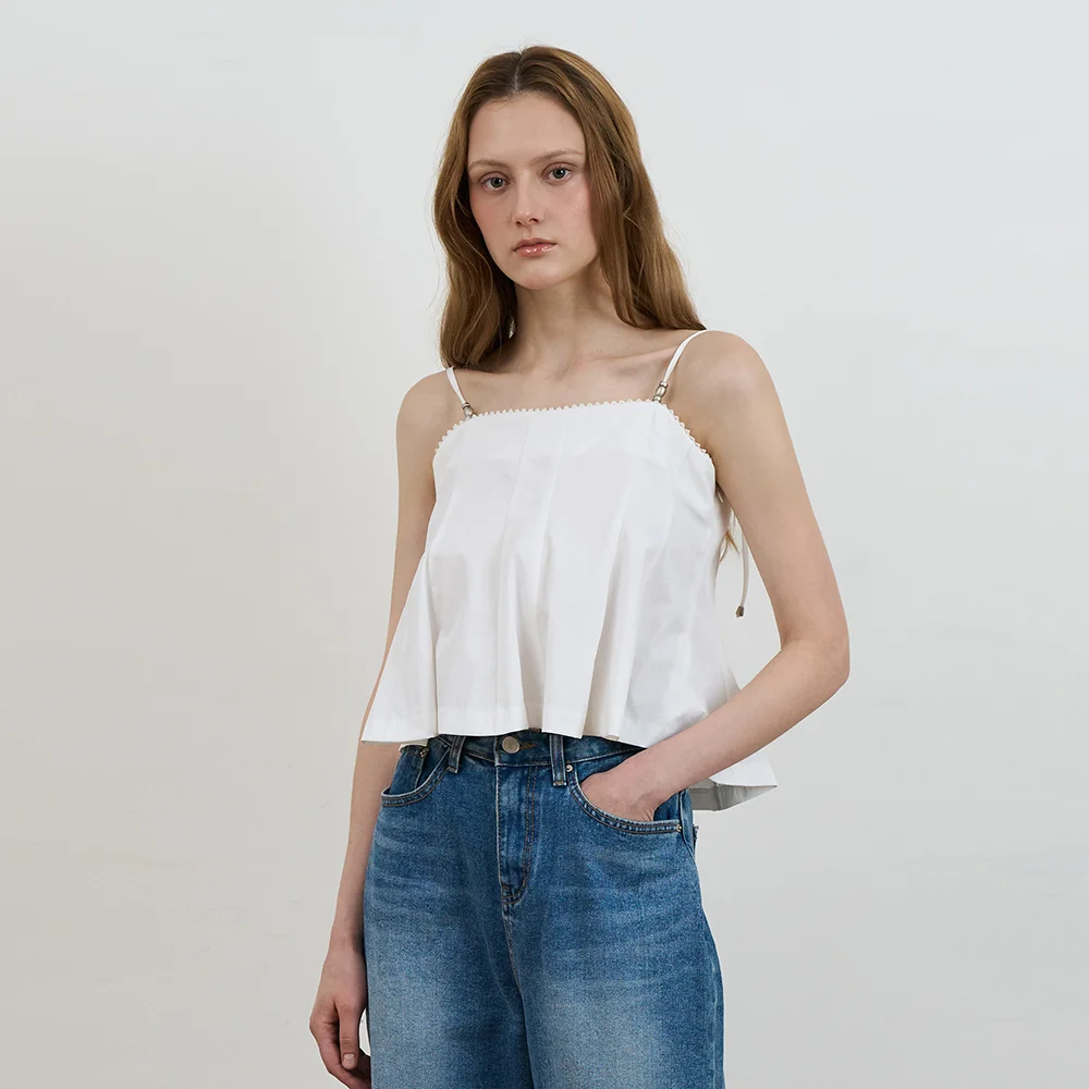 Strap Sleeveless Blouse