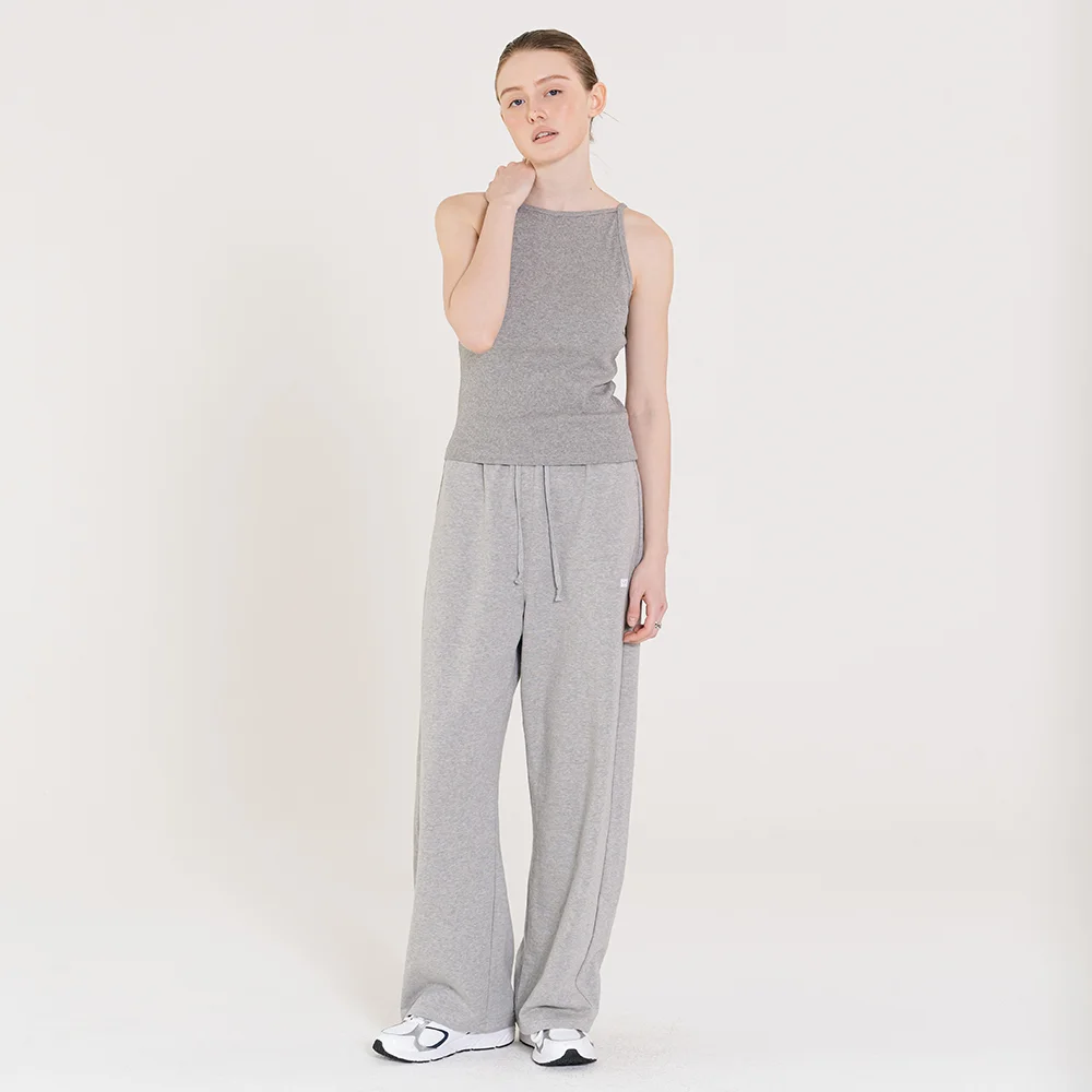 Semi Wide Logo Sweatpants 灰色