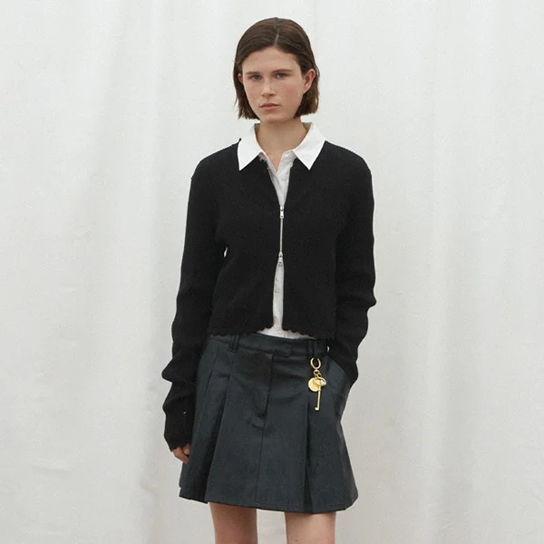 DESTROY ZIP-UP KNIT CARDIGAN(CD-2144)