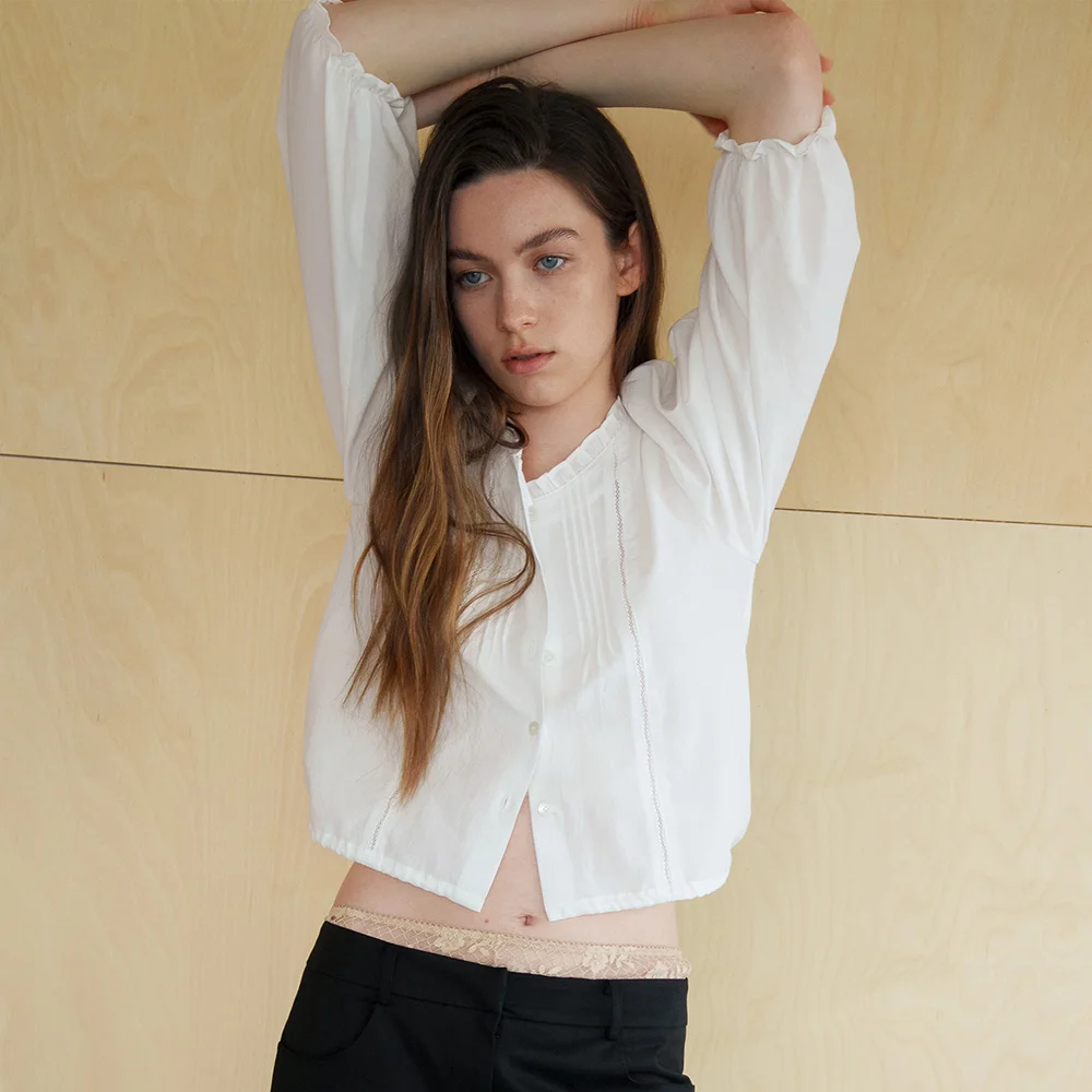 Chloe Blouse_Ivory