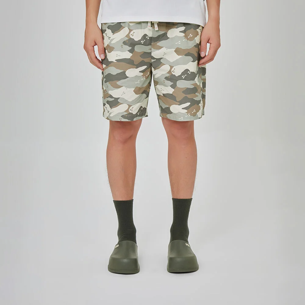 輕鬆 Aloha 基本款 短褲 男士(BEIGE PATTERN)