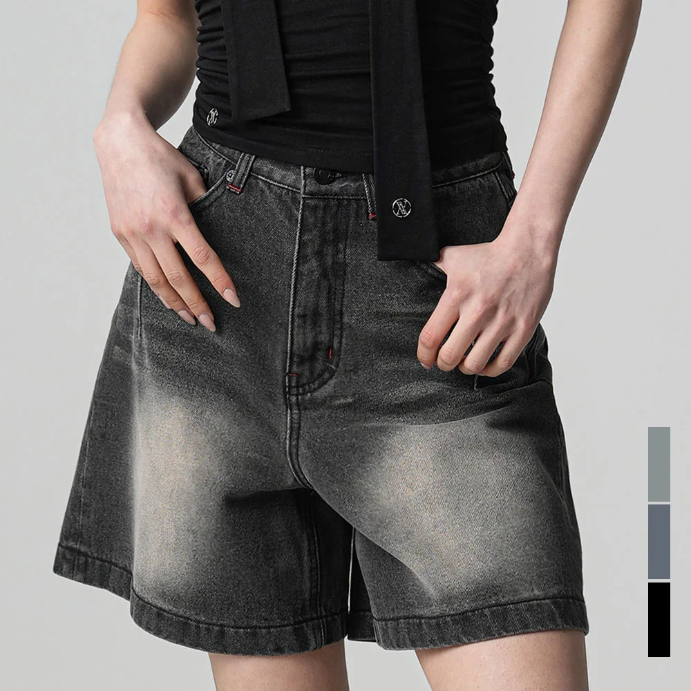 Lovely Stitch Denim Shorts - 3COL