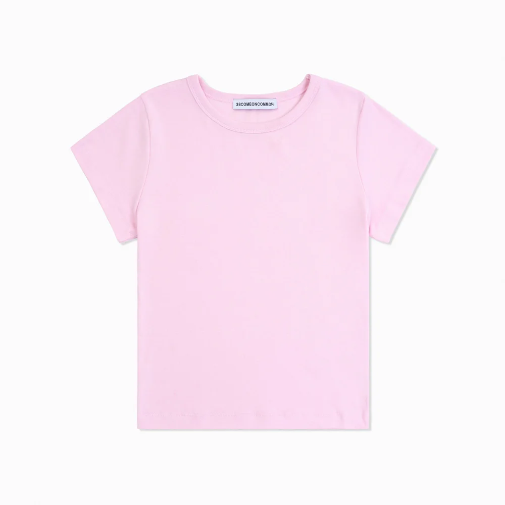 Slim 90S Long T-Shirts (Baby Pink)