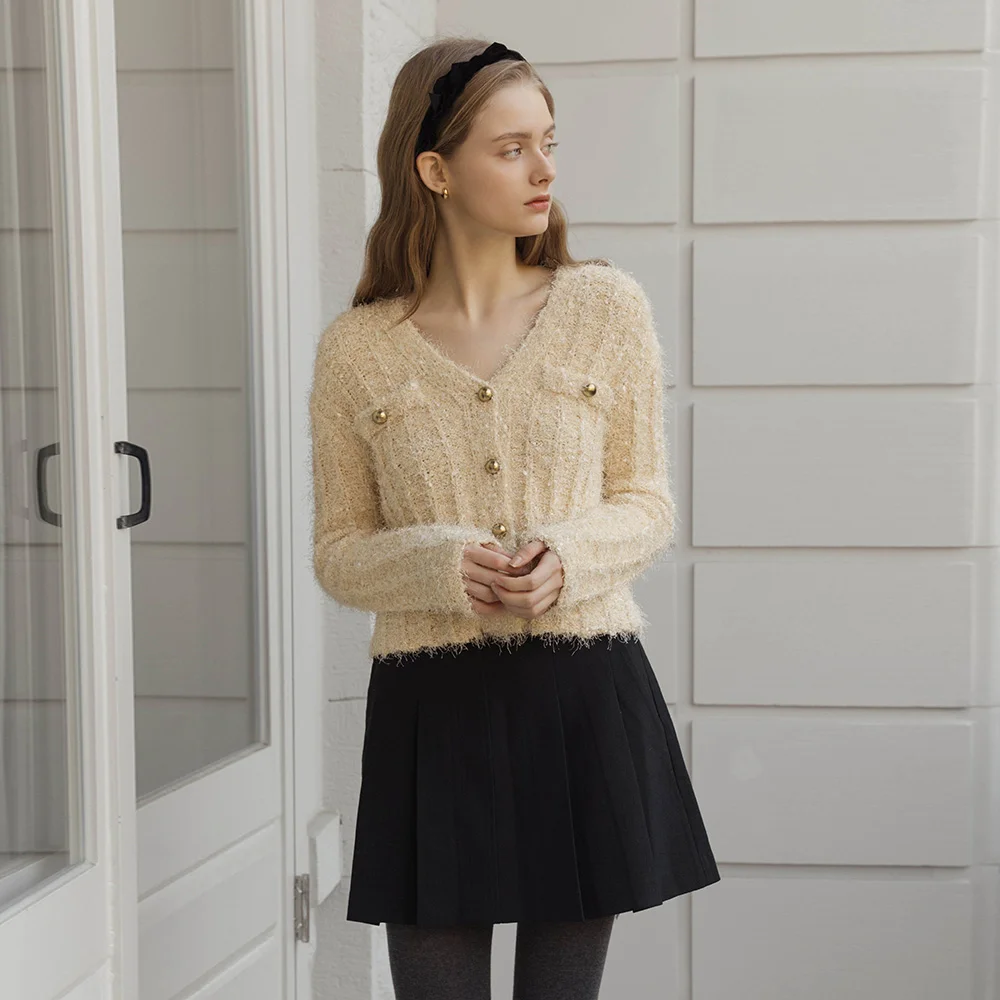 Jade Metal Butter Knit Jacket