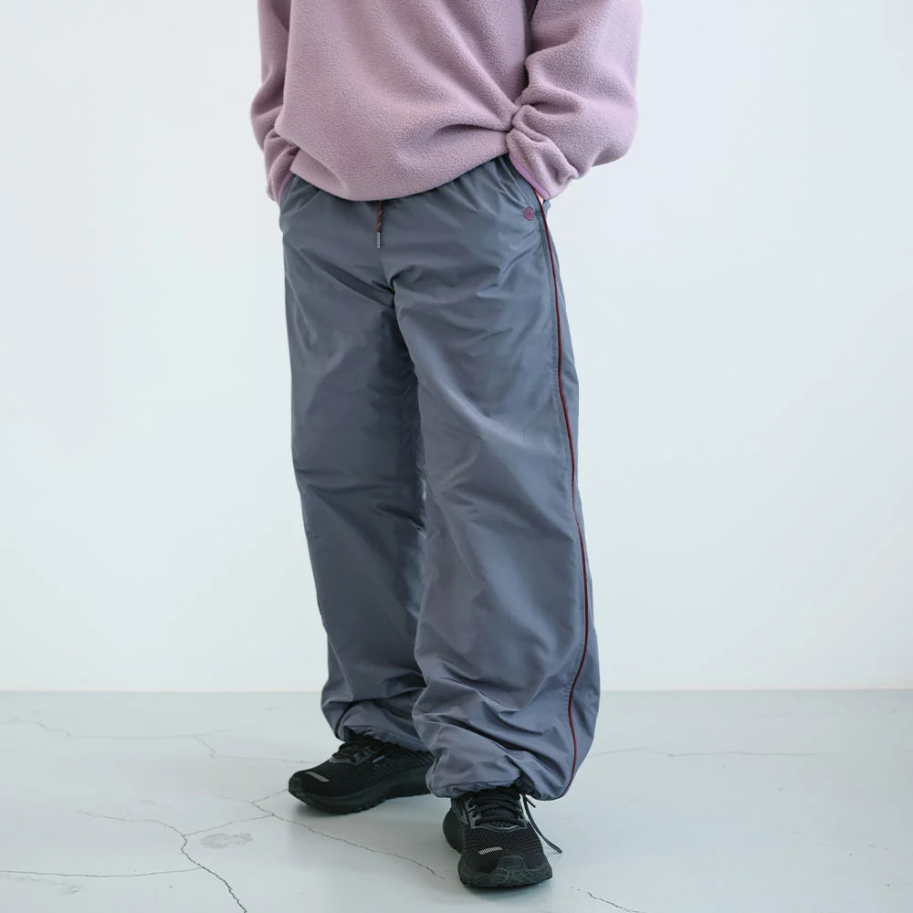 鋪棉 兩穿 鬆緊帶 褲子 (Grey)