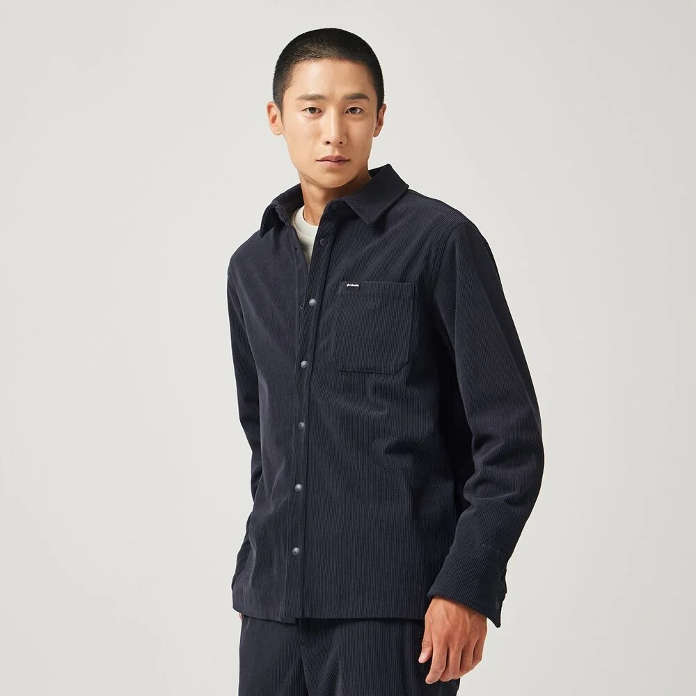 Columbia 男裝 收省 森林綠 燈芯絨 襯衫 C64YM7587439