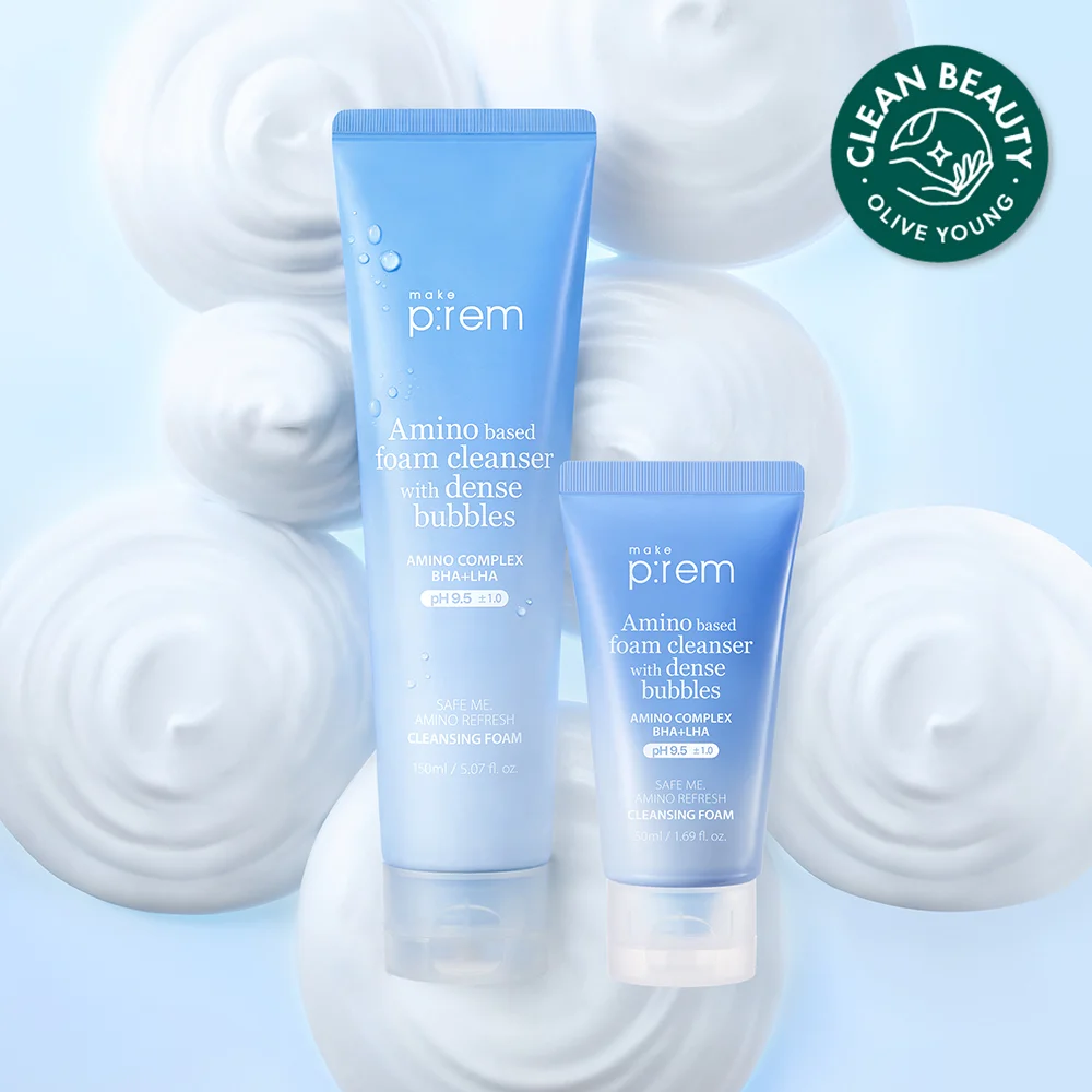 make p:rem Safe Me 氨基酸 清爽 潔面泡沫 150ml 套裝 (+50ml)
