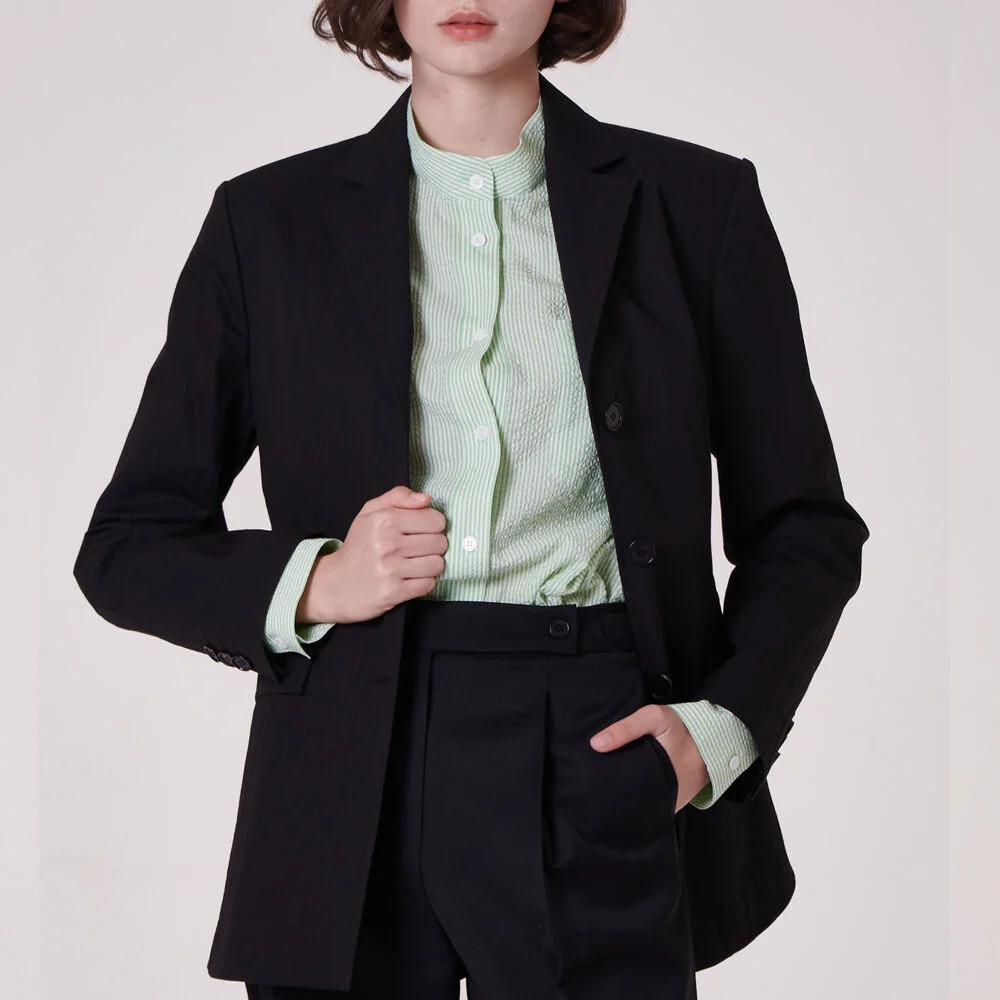 silhouette jacket_ black