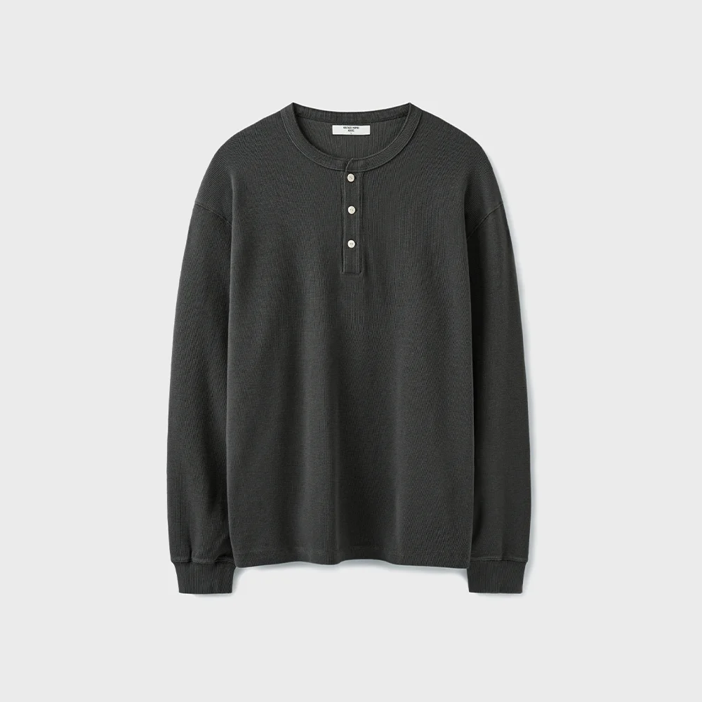 WAFFLE HENLEY L/S T-SHIRT