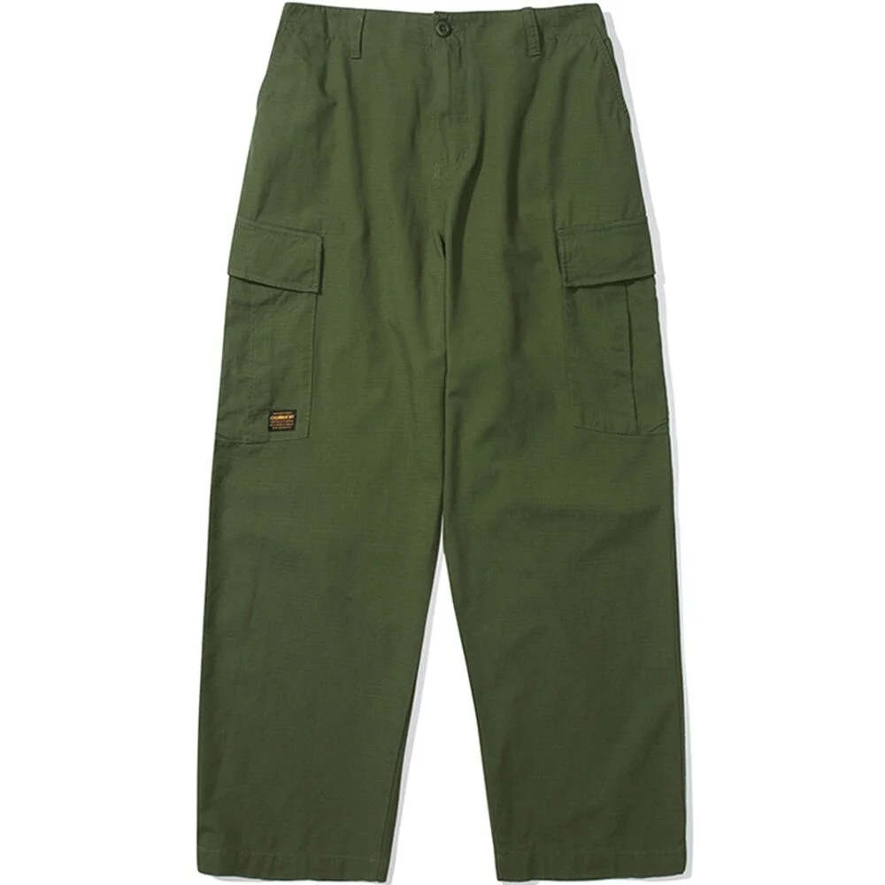 M-LABEL LOOSE-FIT RIBSTOP POCKET PANTS 獵人卡其