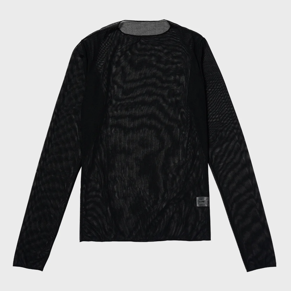 MESH LONG SLEEVE_BLACK