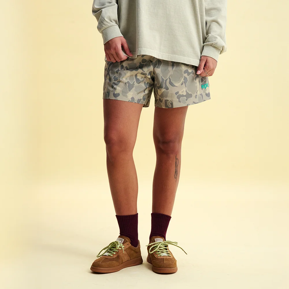 CAMO SUMMER SWIM SHORTS (KHAKI)