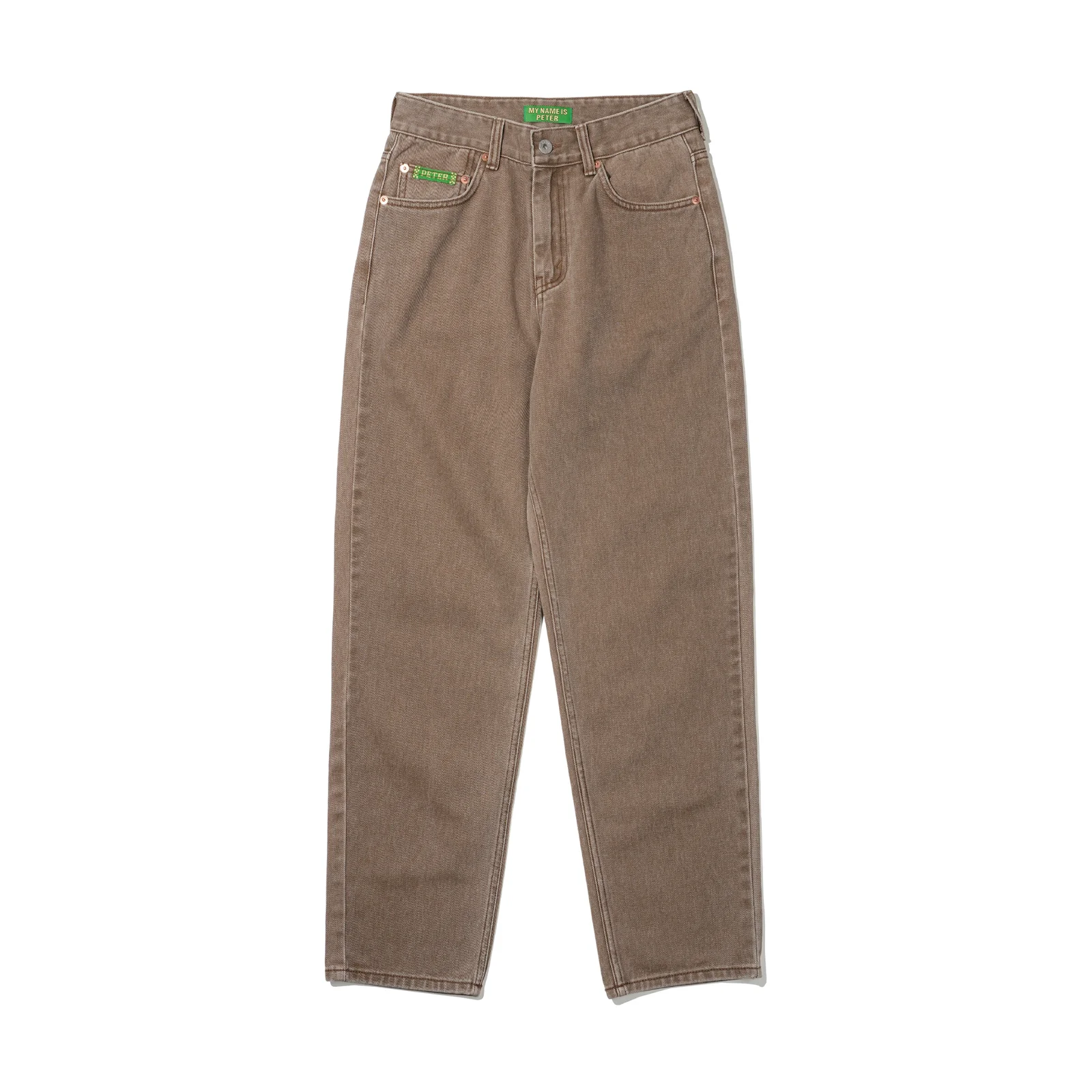 (W) PETER DENIM PANTS - BEIGE