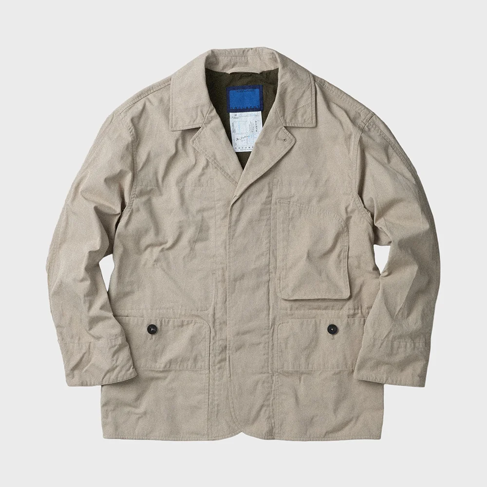 Cotton Blend Fishing Jacket AZJAM26330BEX