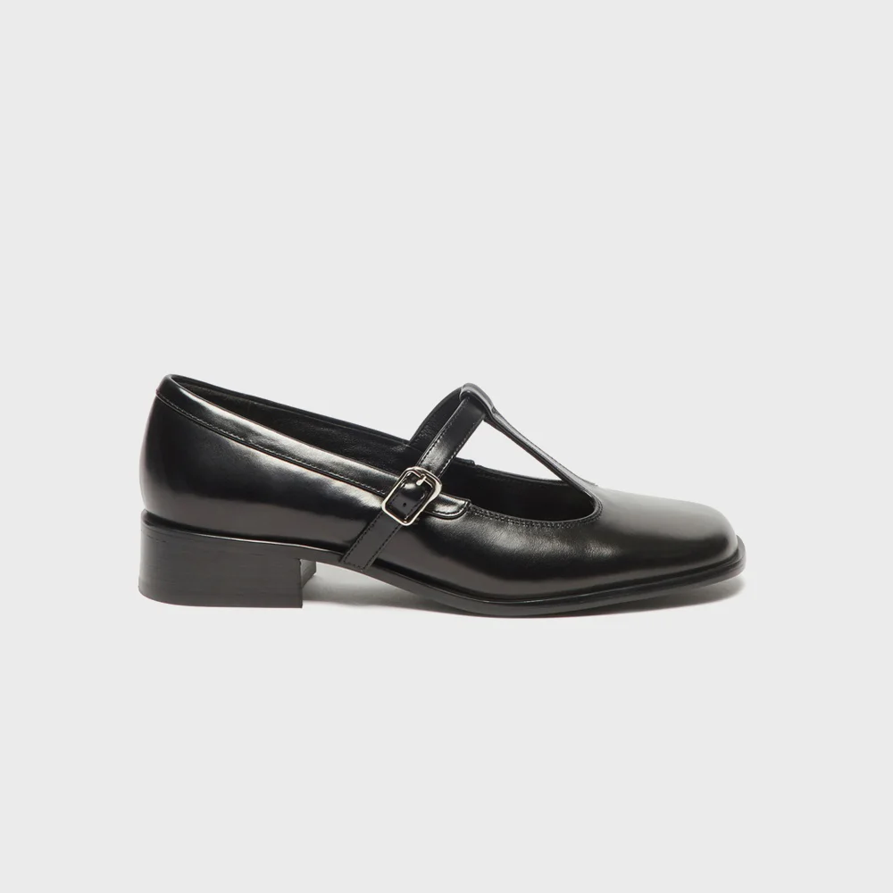 T-strap mary jane flats(black)_DG1DA26509BLK