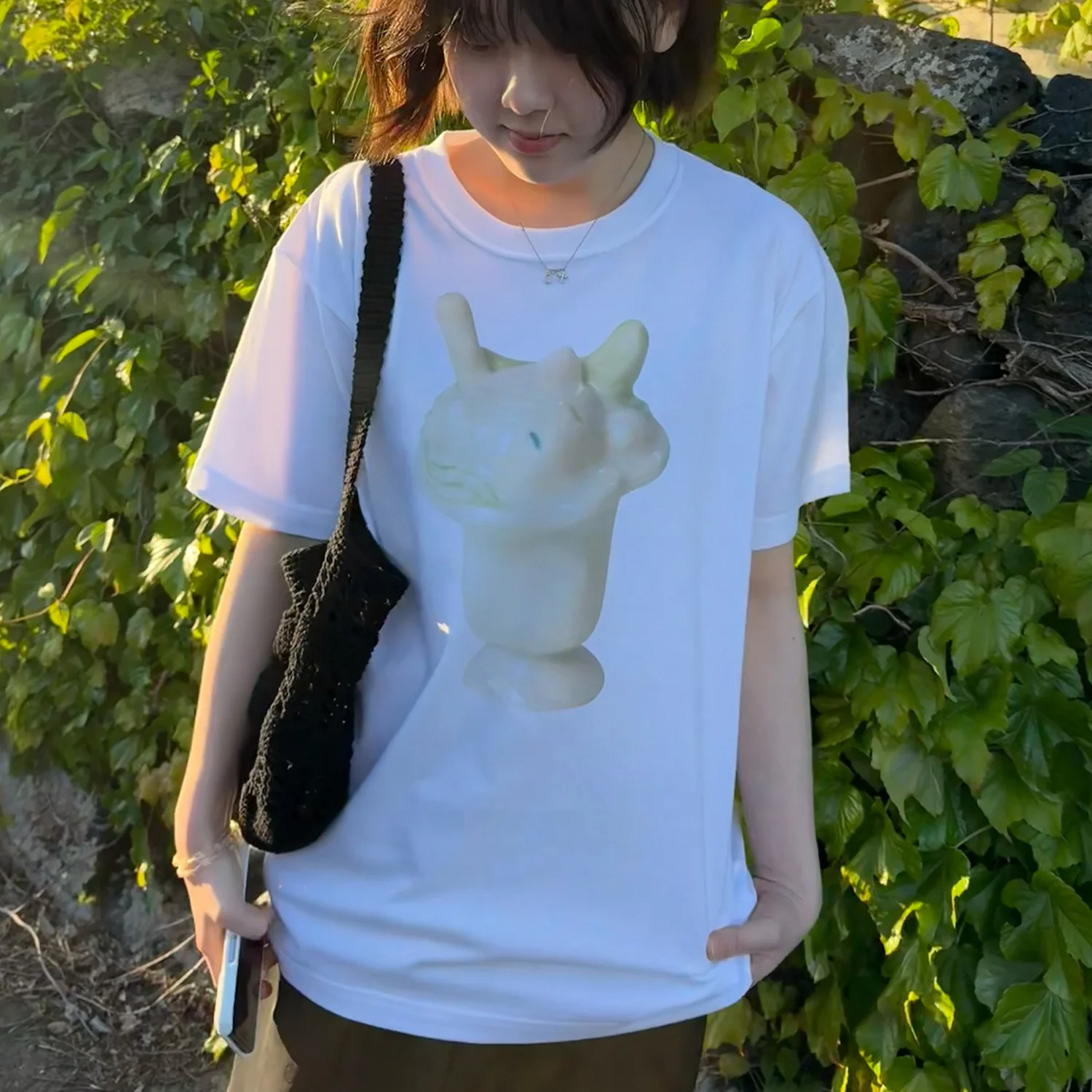 melon parfait tee (white)