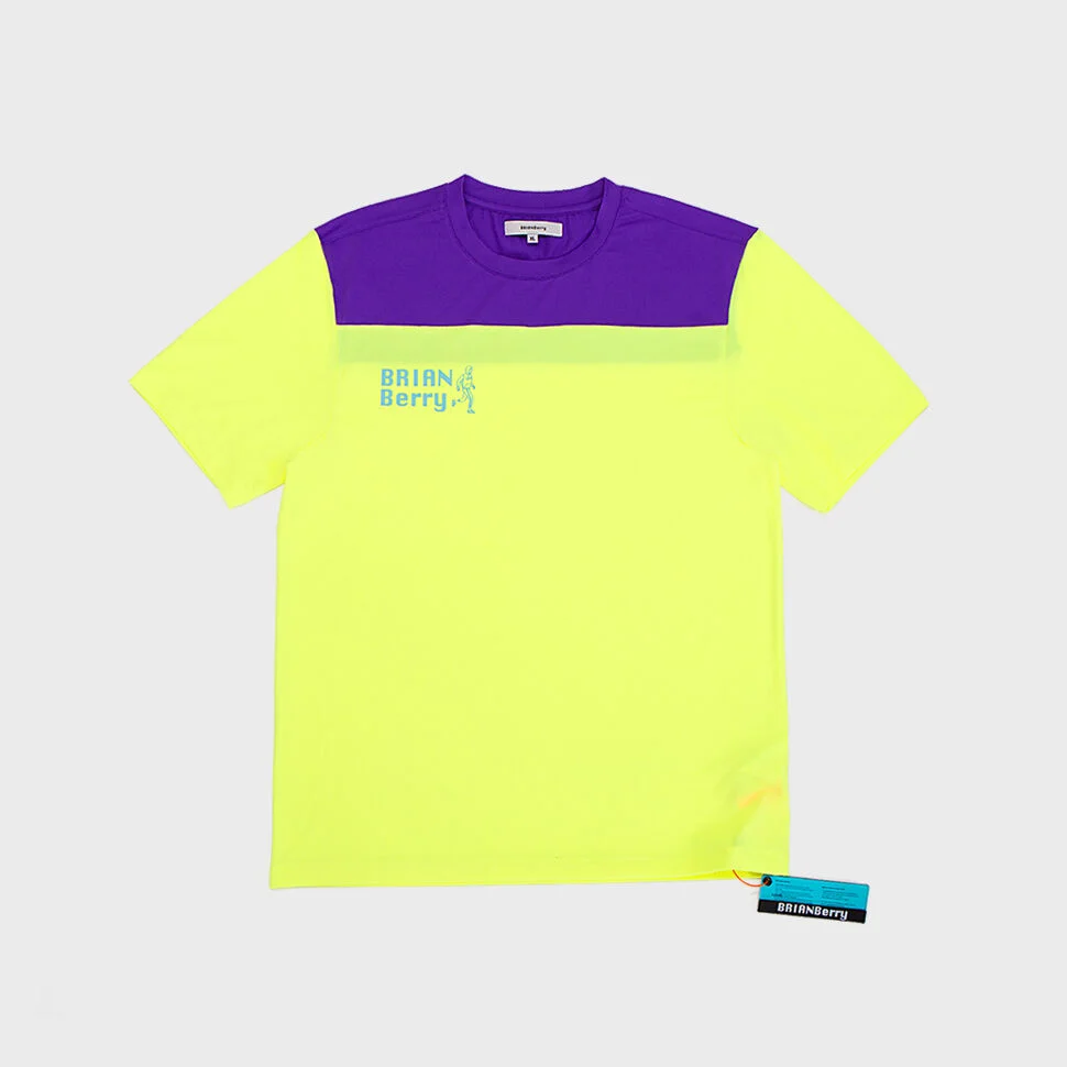 BLOCK TEE_LIME