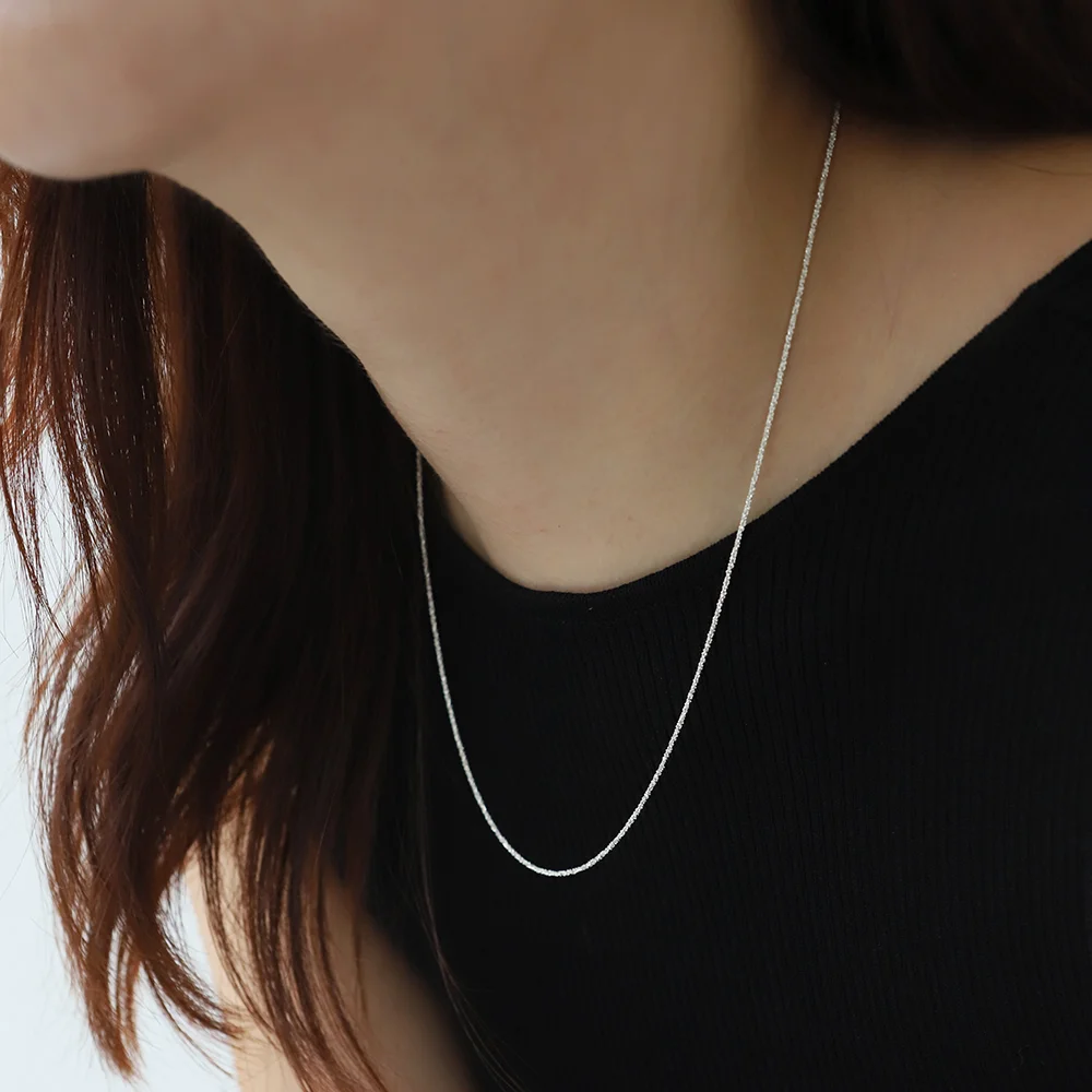 925silver Daily Sparkle Necklace / 2color