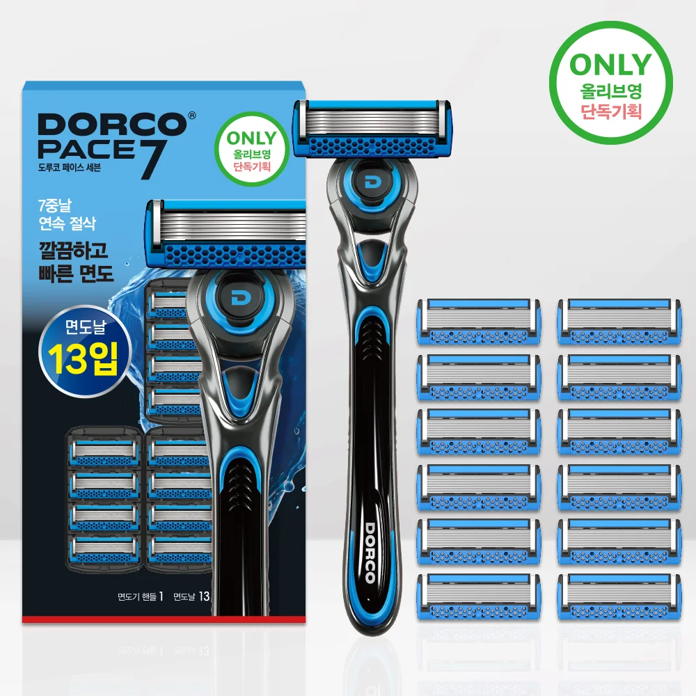 DORCO PACE7 剃鬚刀 (Handle+13刀片)