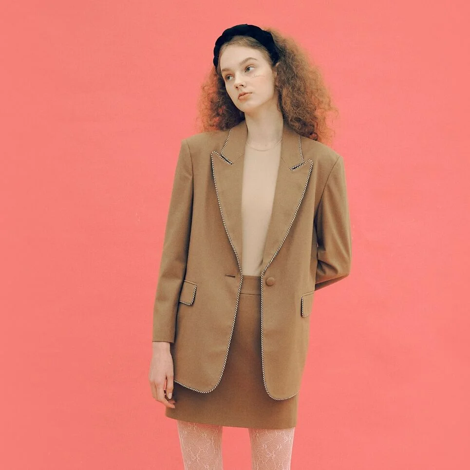 tape one button jacket SWJKKI2000