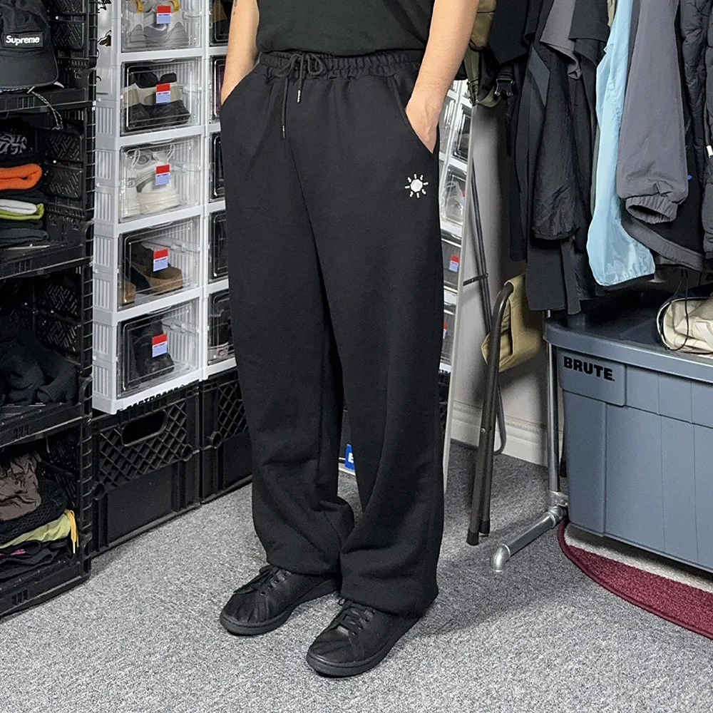 日 標誌 衛衣 褲子 BLACK