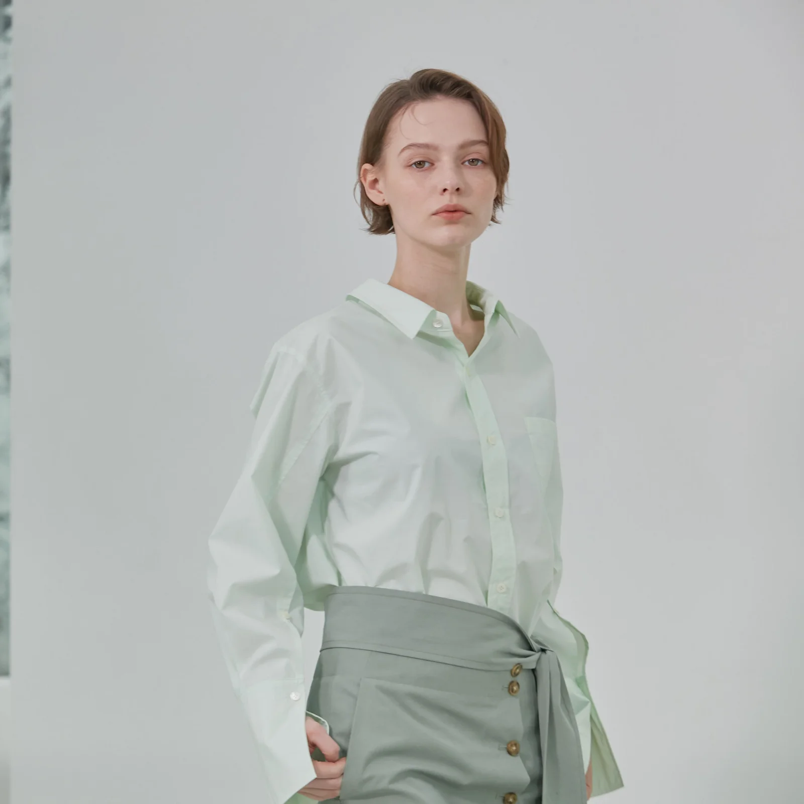 Shirts Back Strap Cream Mint
