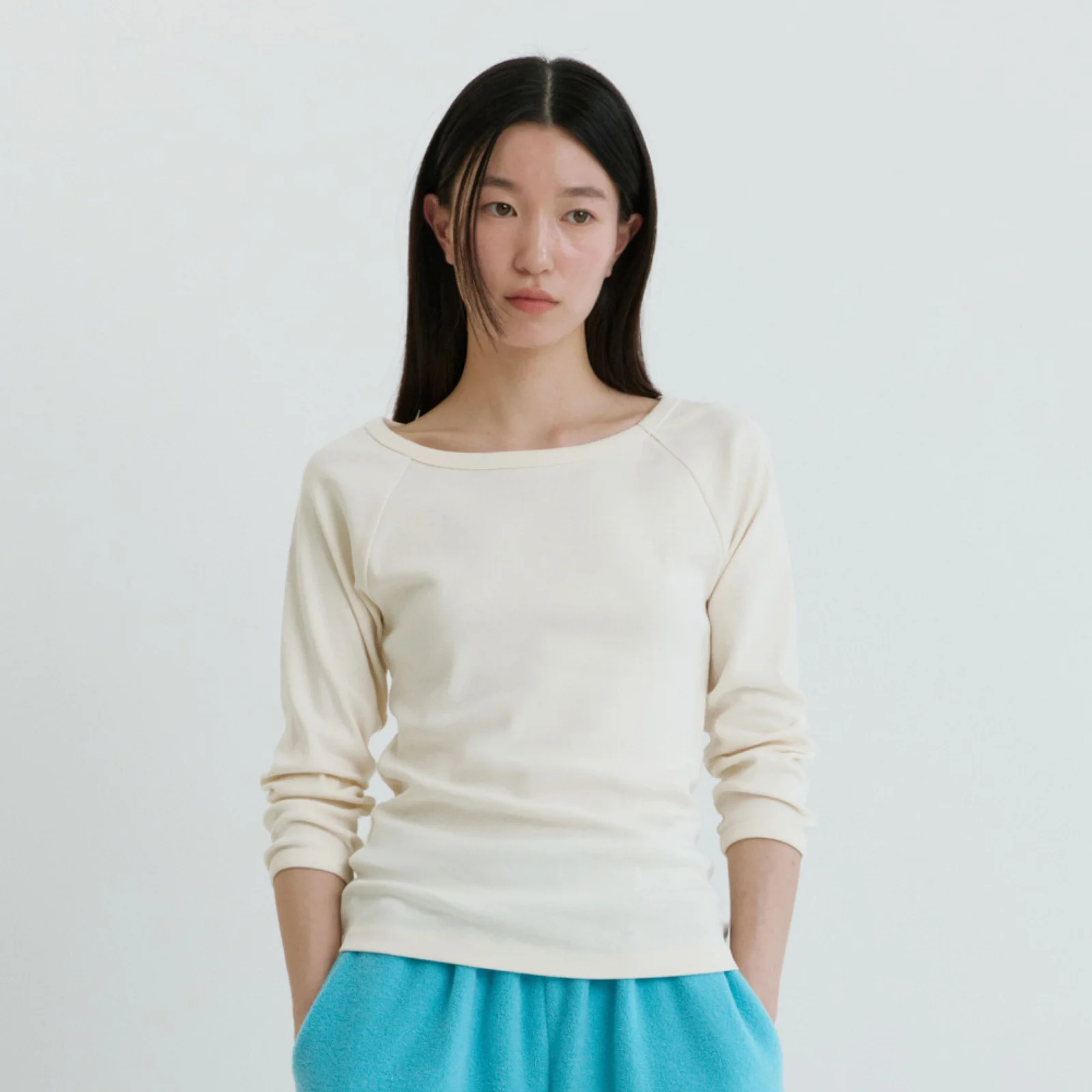 Raglan Cotton T-Cream