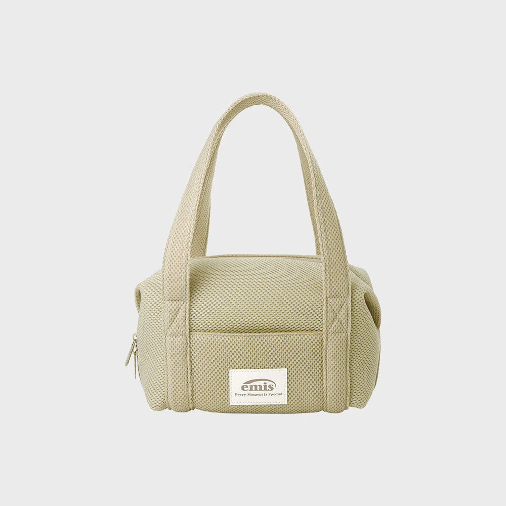 MESH MINI DUFFLE BAG-LIGHT BEIGE