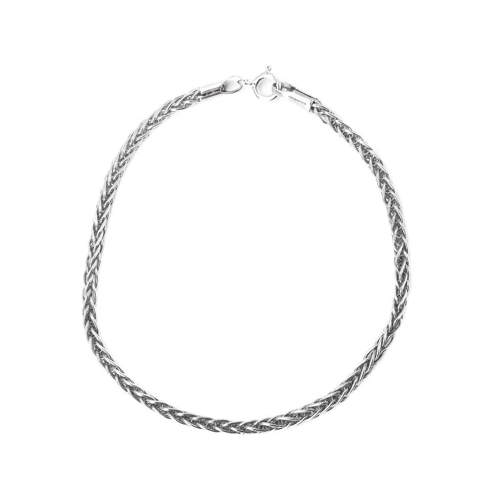 HR 107B_Silver Chain Bracelet (Silver 925)