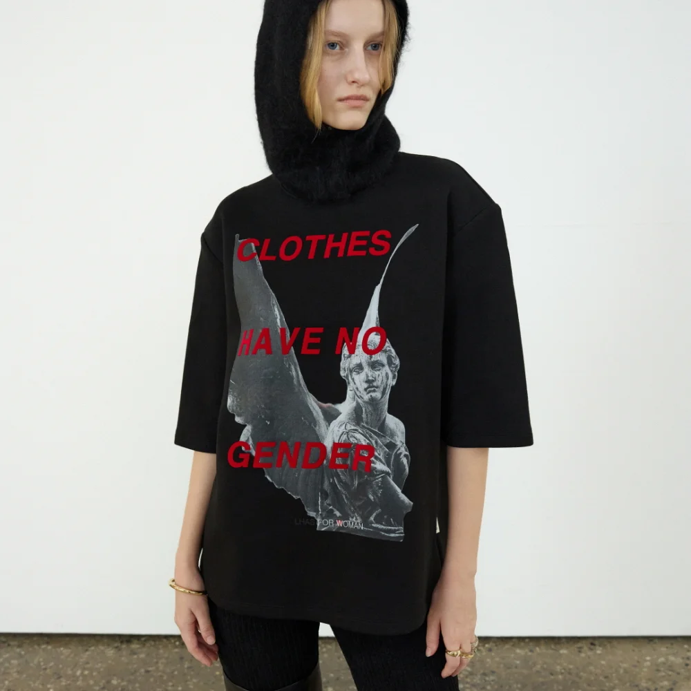 CLOTHES HAVE NO GENDER T-SHIRT_BLACK