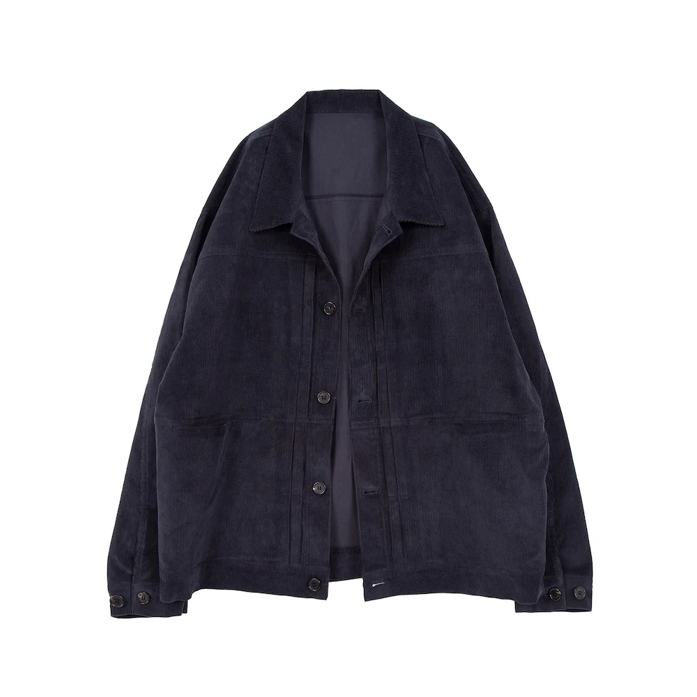 TYPE TRUCKER CORDUROY JACKET NAVY
