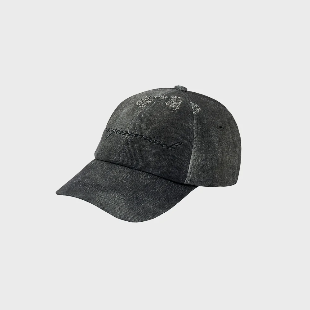 DISTRESSED PRINT METIS SUEDE CAP (KHAKI / LAMBSKIN)
