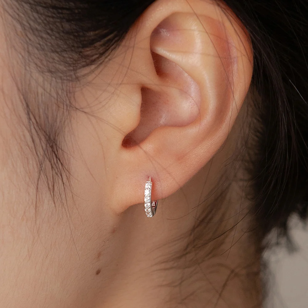mini cubic one touch earring