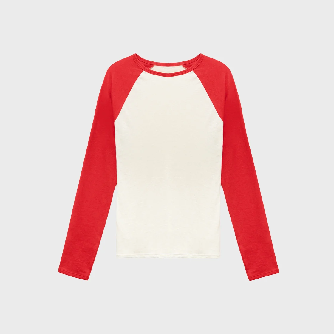 W Raglan Long Sleeve, Red