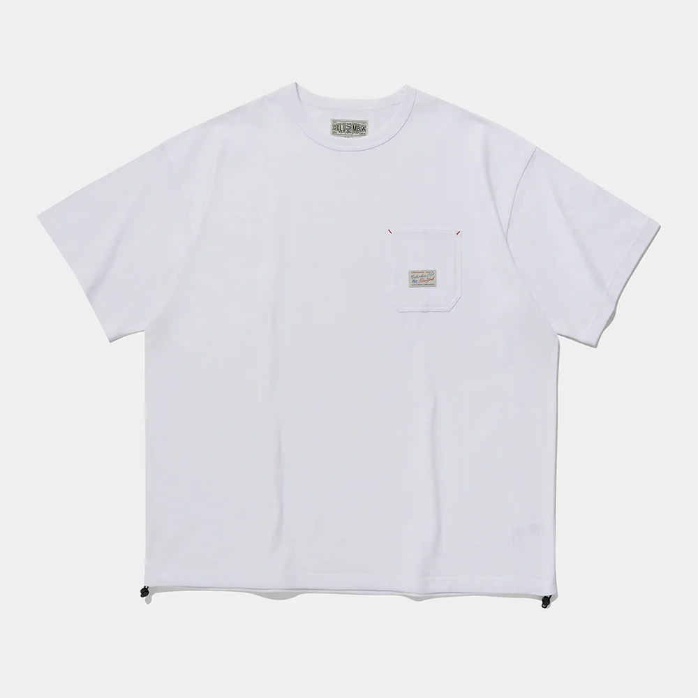 SL-LABEL POCKET STRING S/S T-SHIRTS_WHITE
